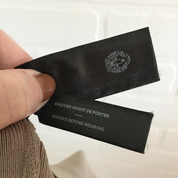 Rudsak Column knit Skirt Taupe beige brown Viscose Nylon Stretch Lightweight S - Picture 10 of 15